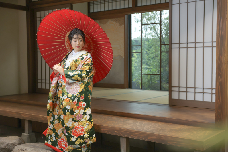 美しい新婦さまの立ち姿