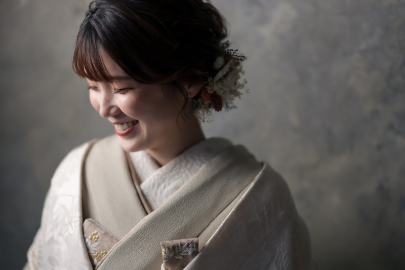 新婦さまお1人ショット。