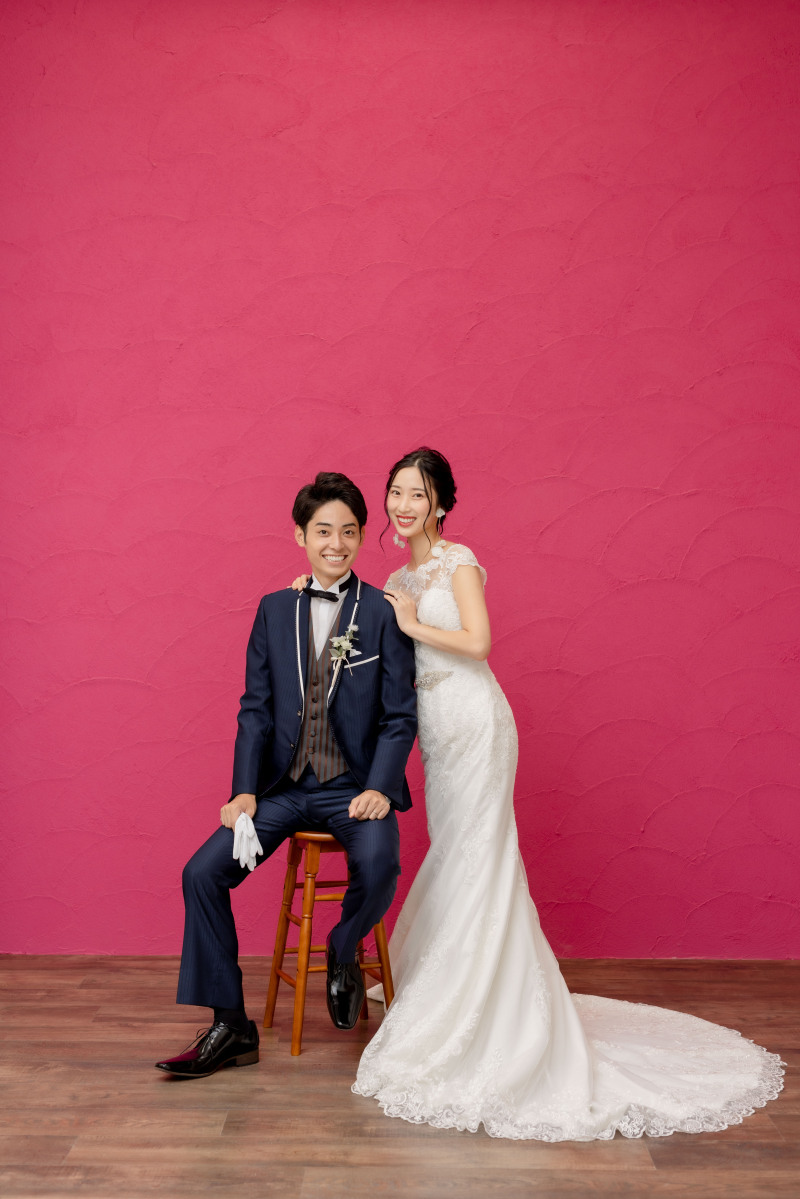 おススメのピンクの背景を使ったおしゃれな一枚