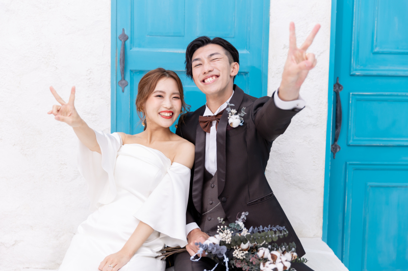 おふたりの笑顔が眩しすぎるカット