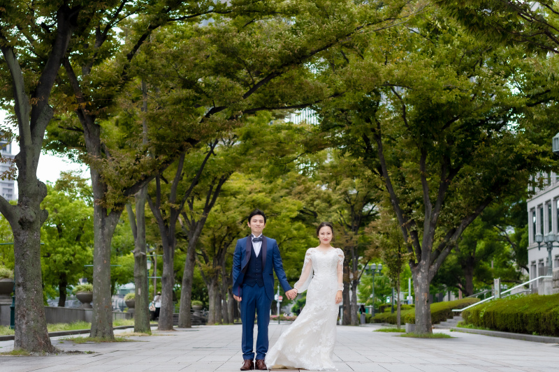 緑の中でのお二人