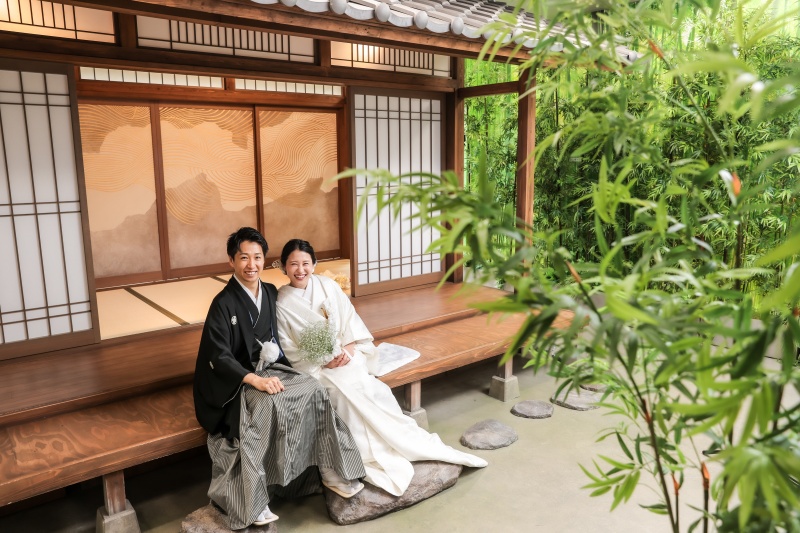 縁側で仲良く♪