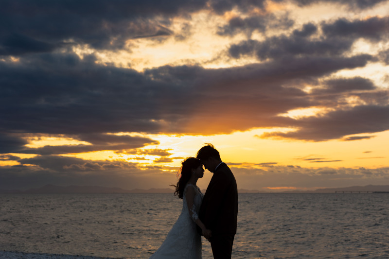 【和装スタジオ洋装ロケーションプラン】スタジオと海と!