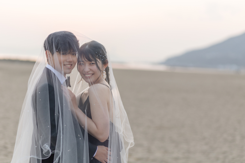 ベールをかぶって