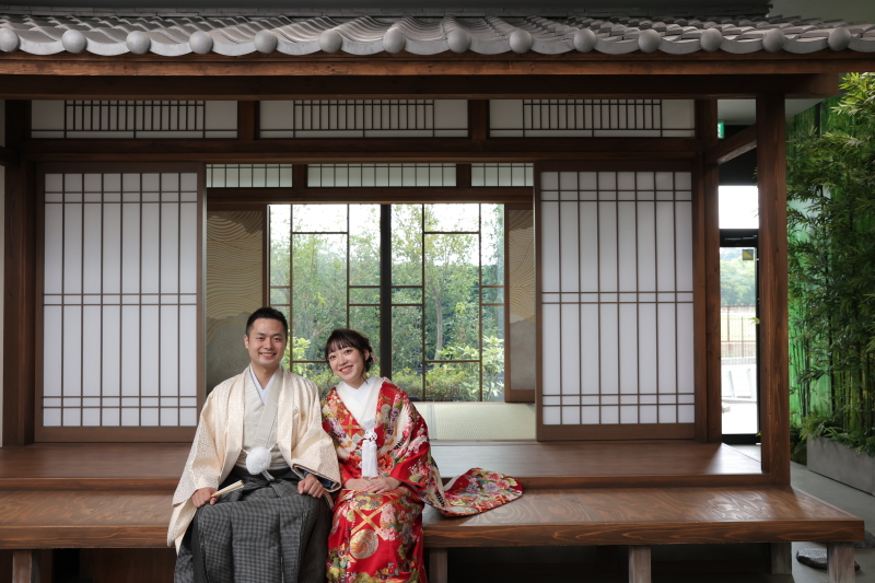 縁側でゆったりと