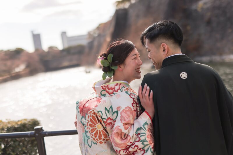 ぎゅっと寄り添って。