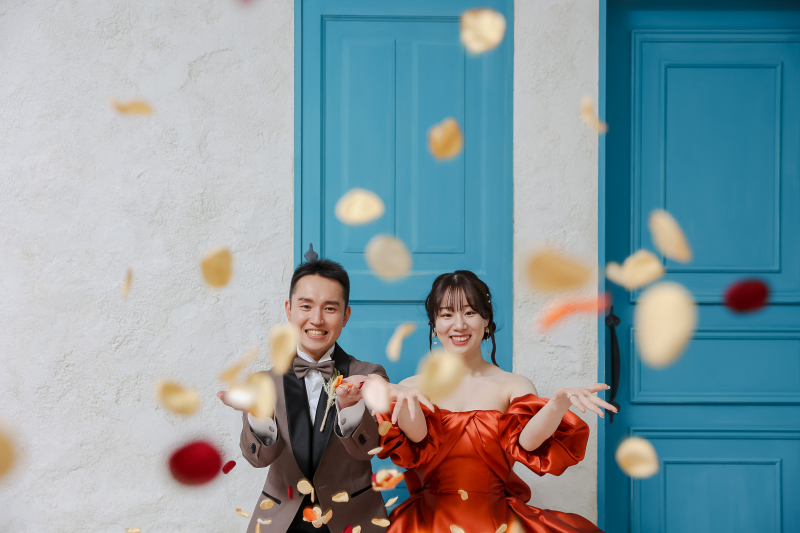 最後は花びらで！