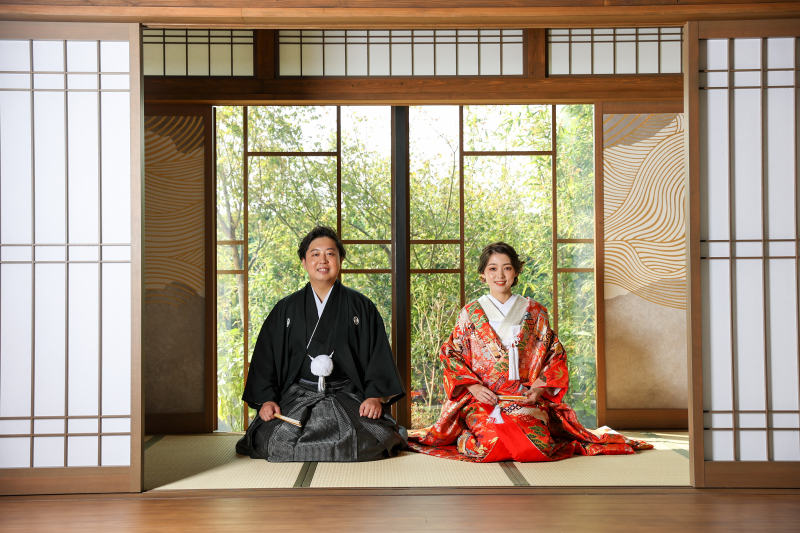 お衣装のお色味も美しく、お二人も自然に撮影♫