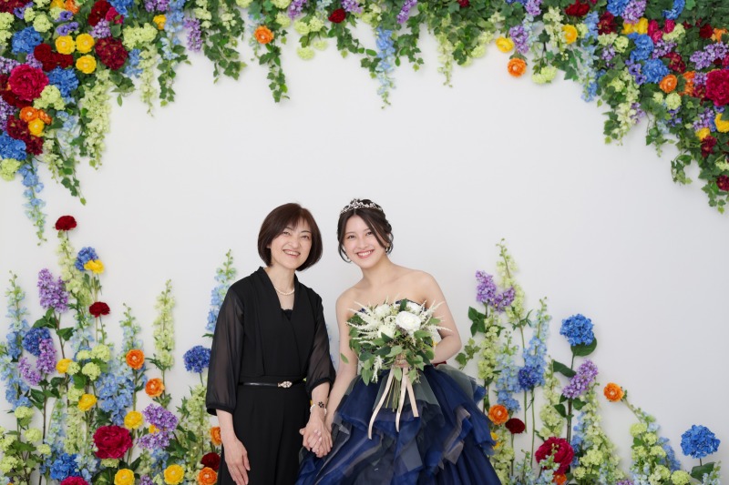 お母さまとの２ショットも♪