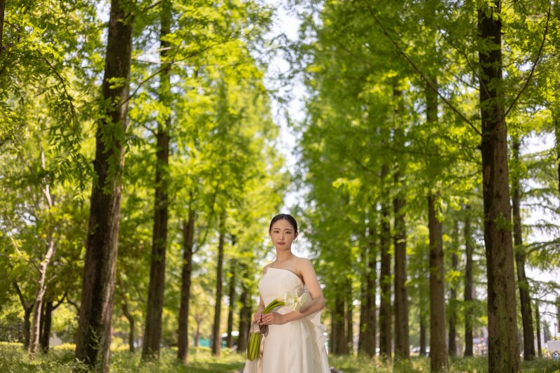 新婦さまお一人ショット