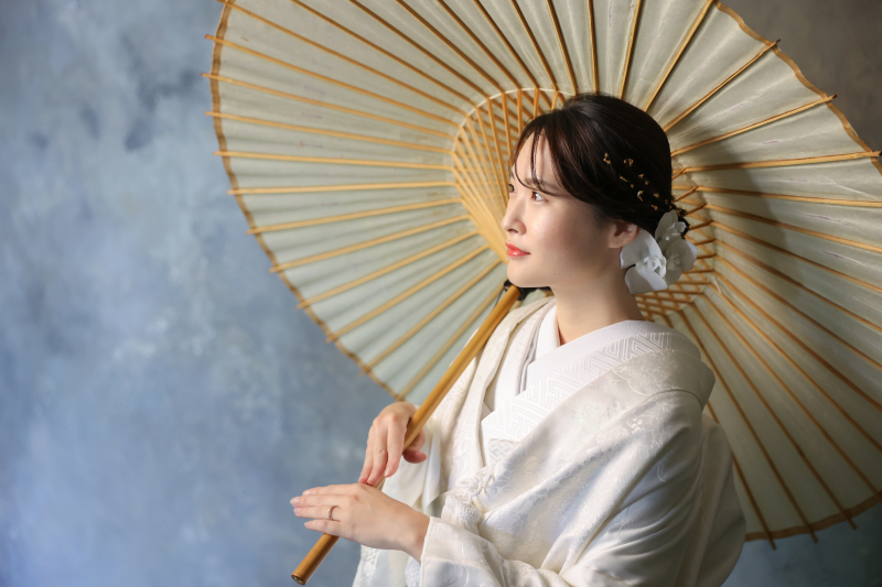 新婦さまお一人ショット。