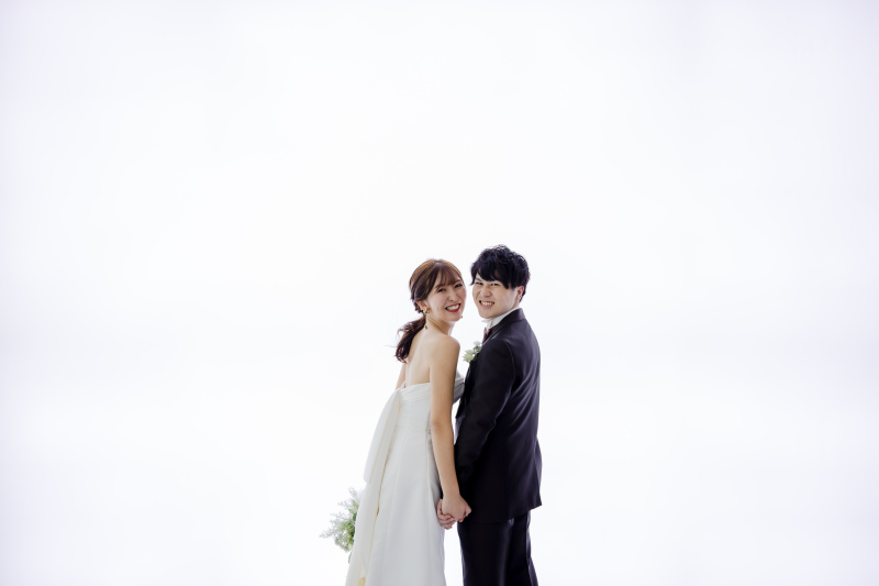 光に包まれた素敵なお二人