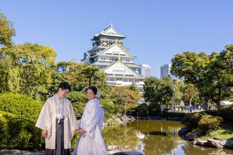 庭園でのお写真。