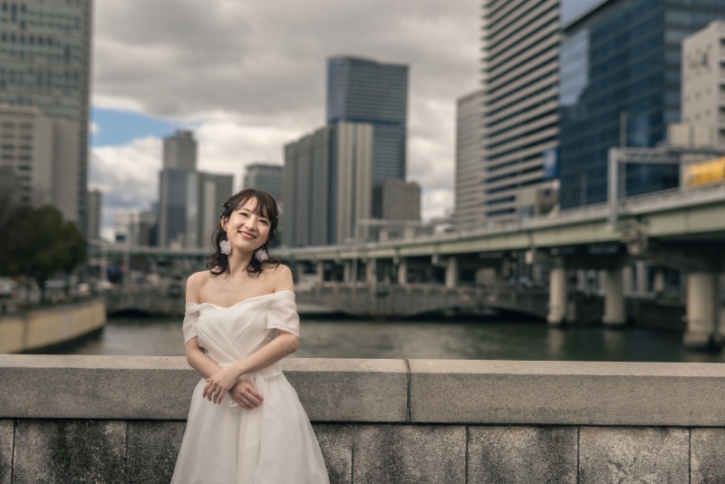 新婦さまお1人ショット。