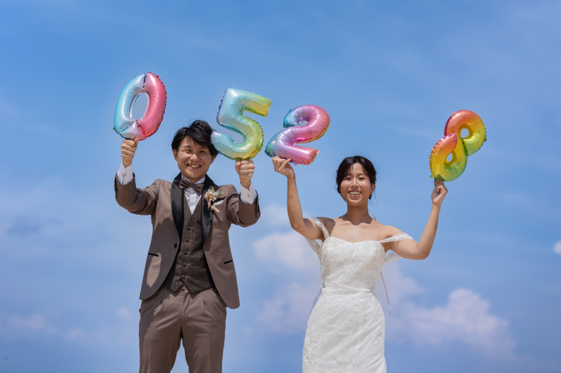 記念日数字バルーンで！