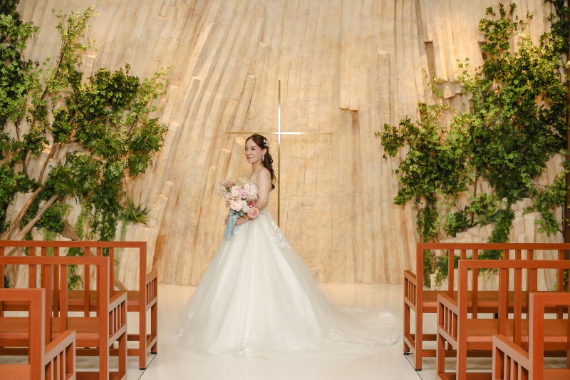 新婦さまお一人ショット。