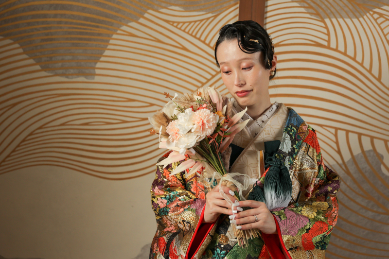 和装×ブーケ