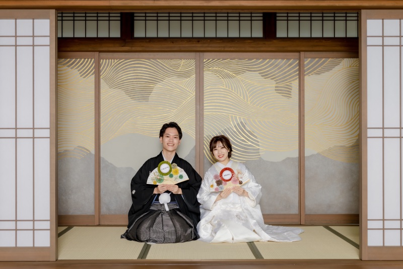 お二人手作りのアイテムも一緒に撮影