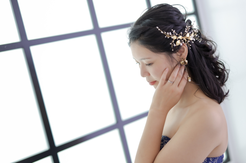 新婦さまお1人のカットも。