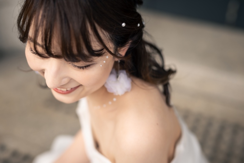 こだわりのヘアメイクも♪