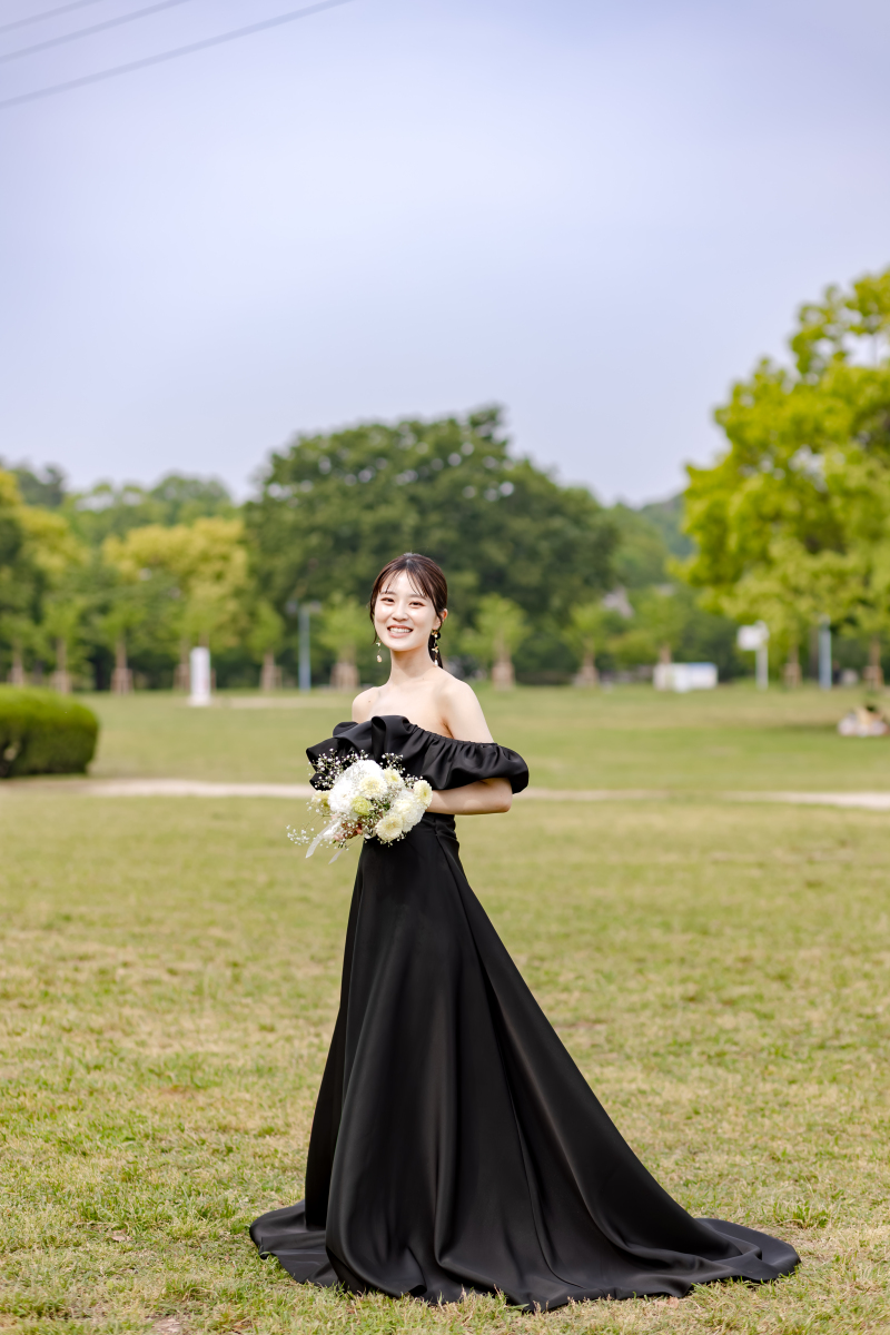 ブラックドレスが、映える