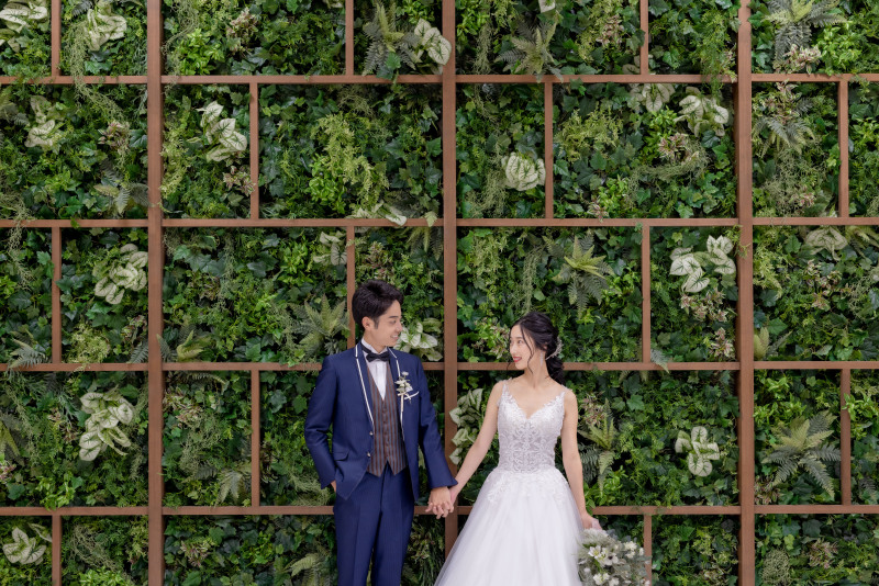 一面グリーンに囲まれたナチュラルなカット