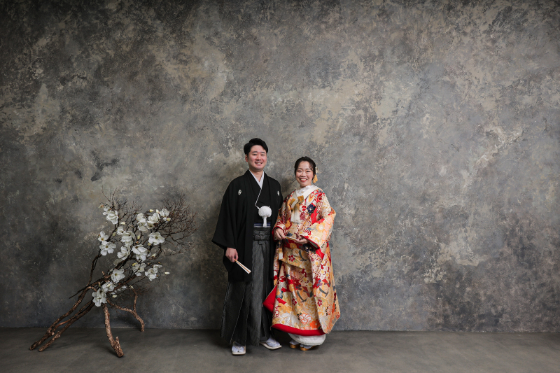 色打掛でもまた違った雰囲気を♪