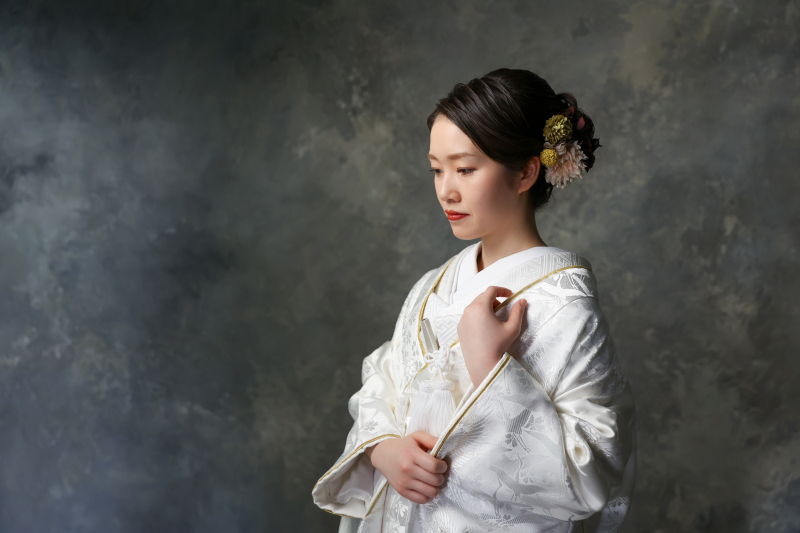 新婦さまお一人ショット。