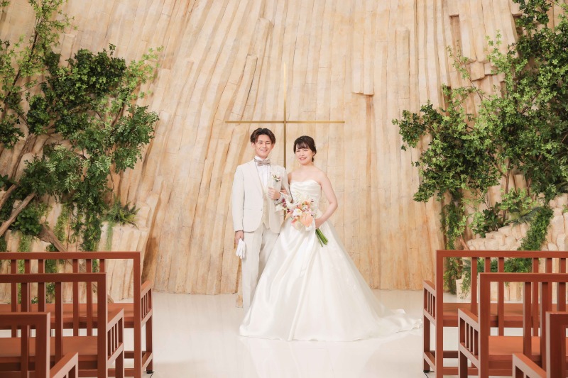 ドレスはスタジオで♪