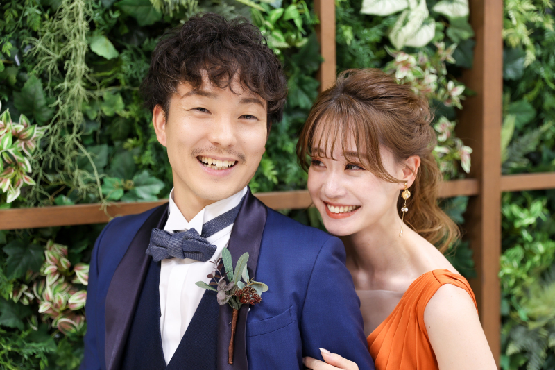 グリーンをバックにナチュラルな一枚も♪