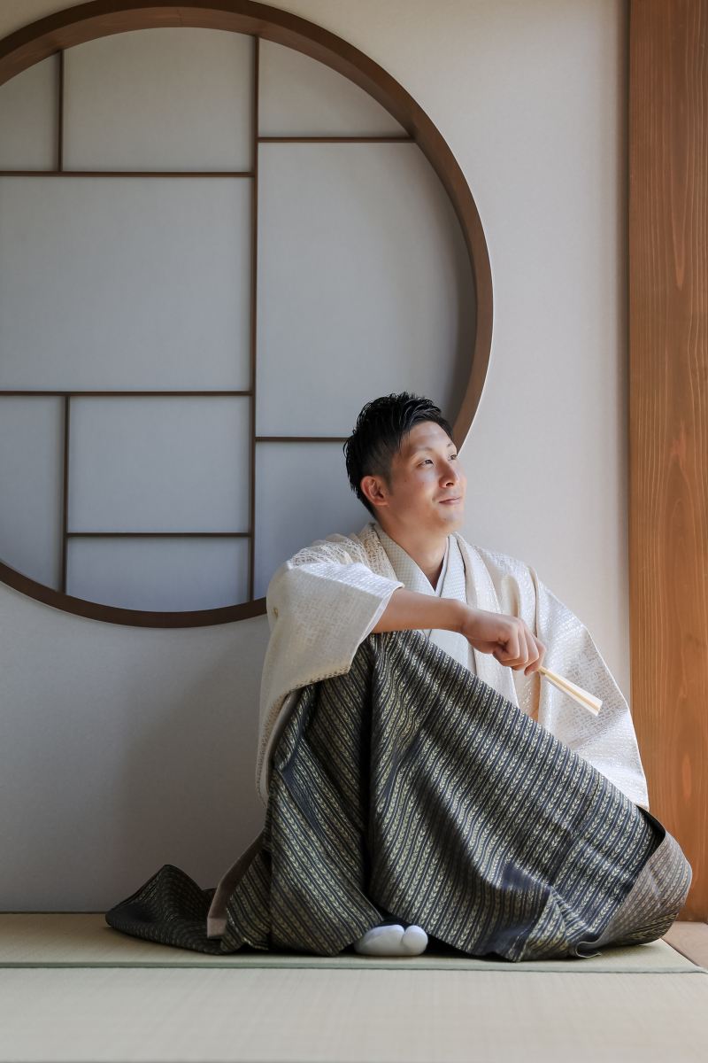 新郎さまお一人ショット。