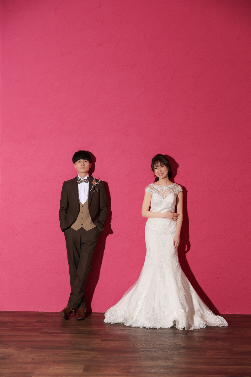 おしゃれなピンク壁