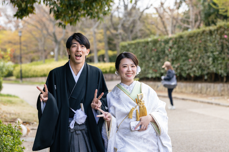 撮影スタートのピース！