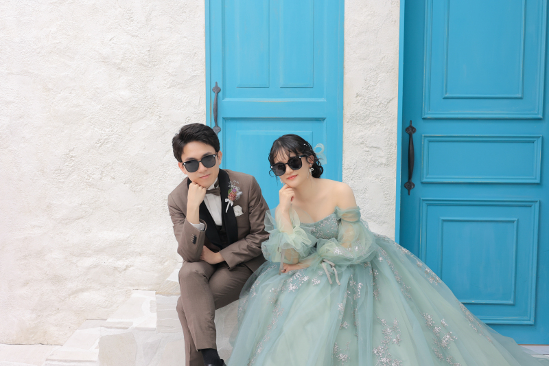 サングラスで同じポーズ