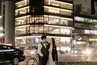 おしゃれな二人の街フォト♪ナイトでの撮影も美しく