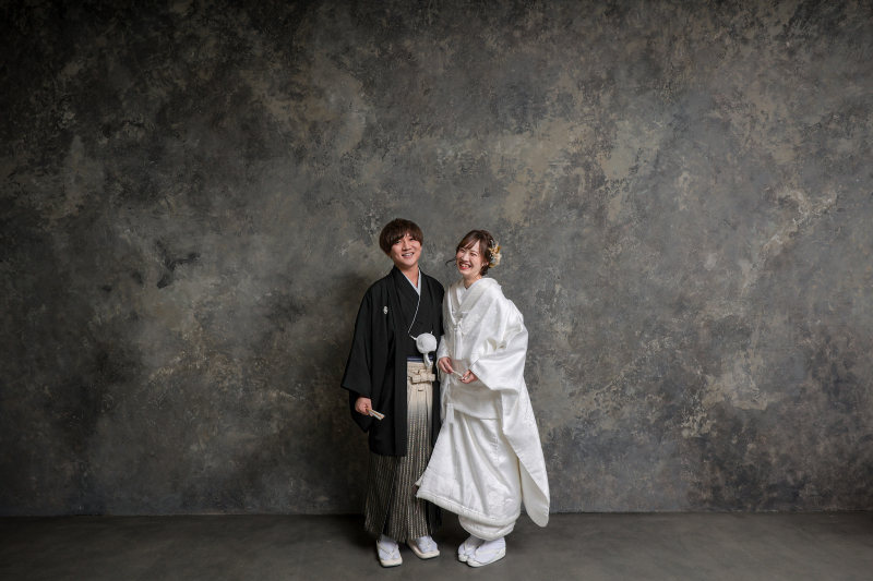 シックな壁から撮影START！