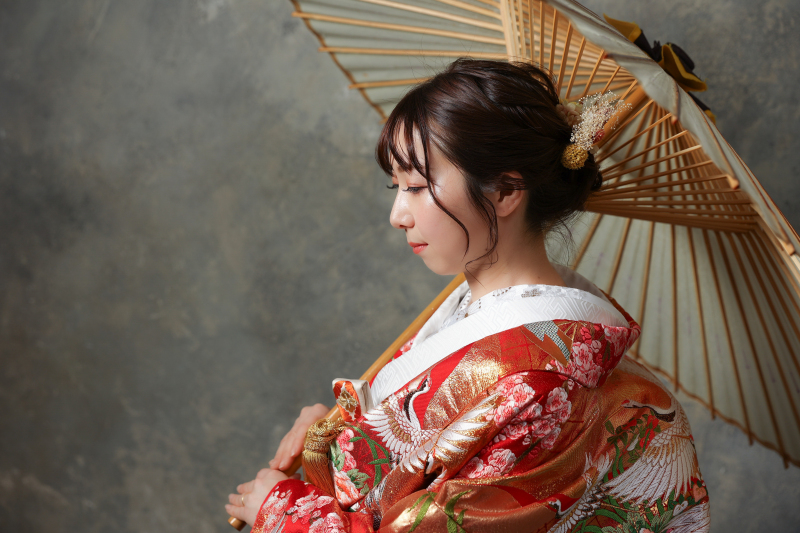 新婦さまお1人ショット。