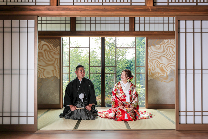 自然なお二人を撮影