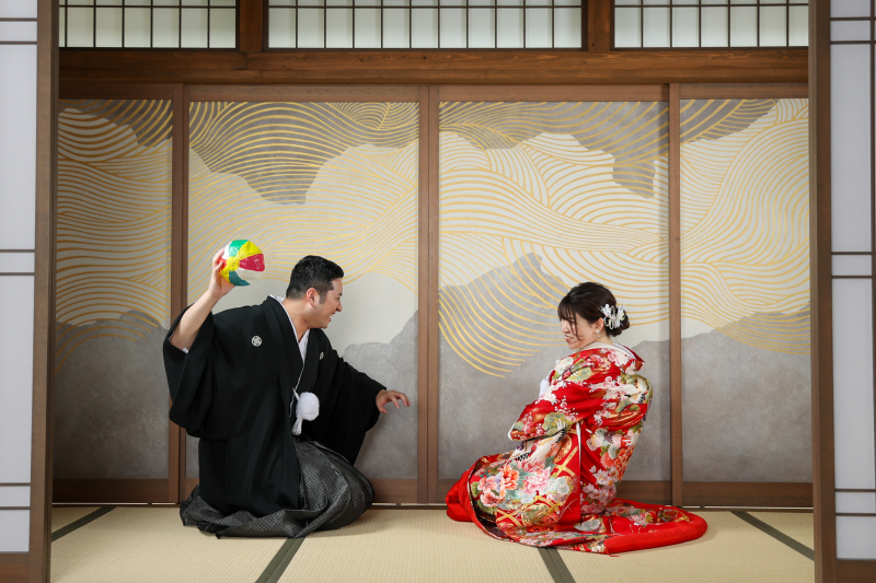 お茶目な新郎さま ♪