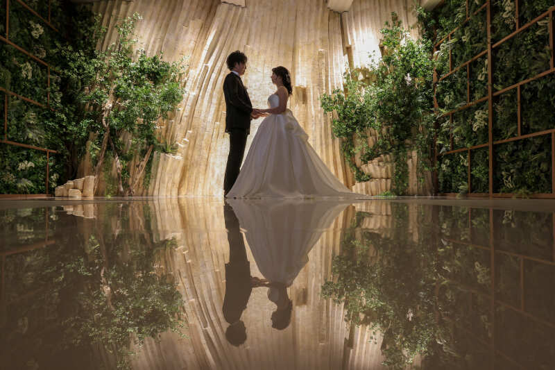 シルエット×ウエディング