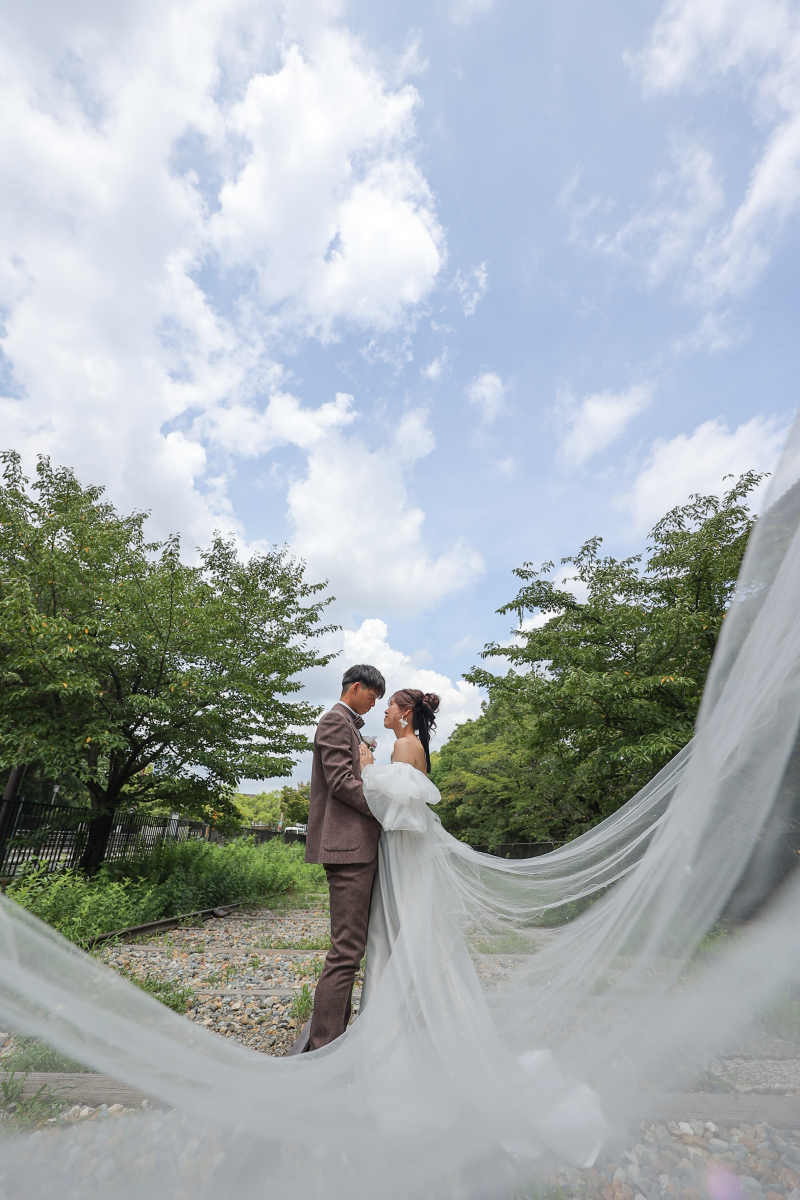 青空とベールで