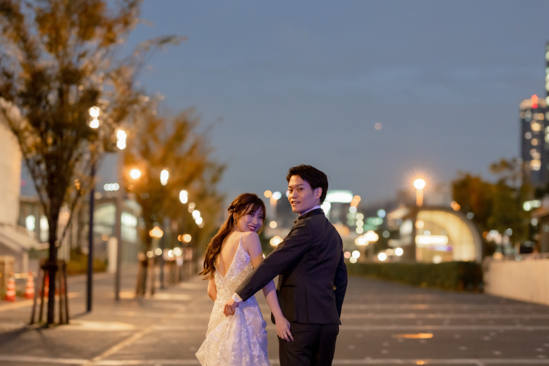 後ろ姿もおしゃれに撮影