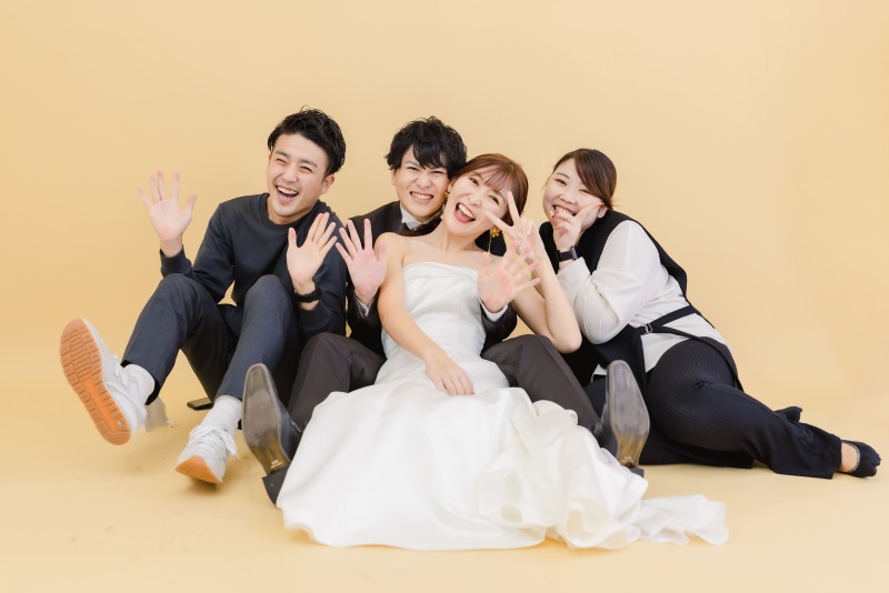 スタッフともこんなに仲良しに