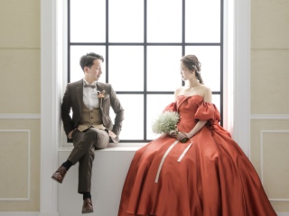 【和装洋装スタジオプラン】お二人だけのお花