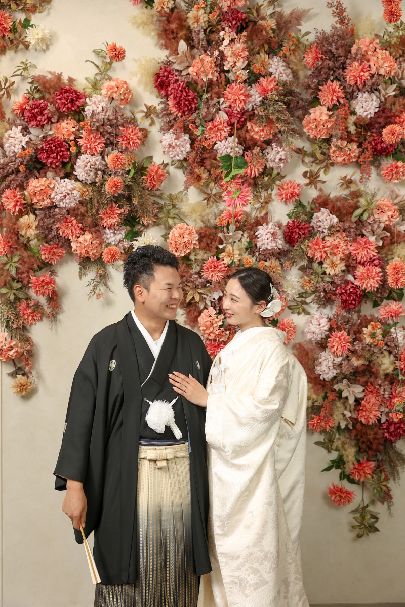 スタジオにもお花が!