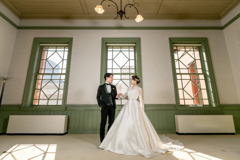 立体感のある洋館で、モデルのような写真が残せる