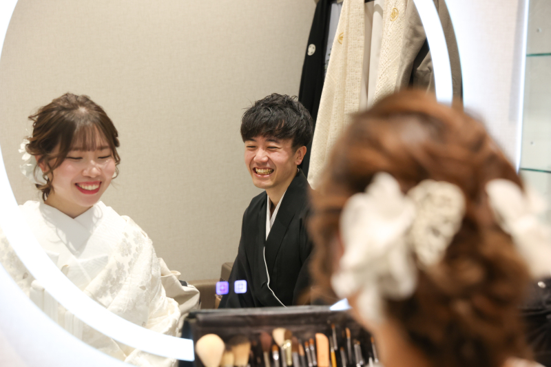 お支度から賑やかなお二人✴︎