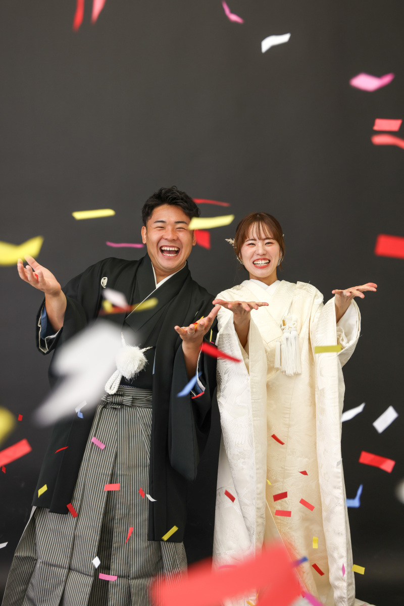 最後はコンフェッティを思いっきり！