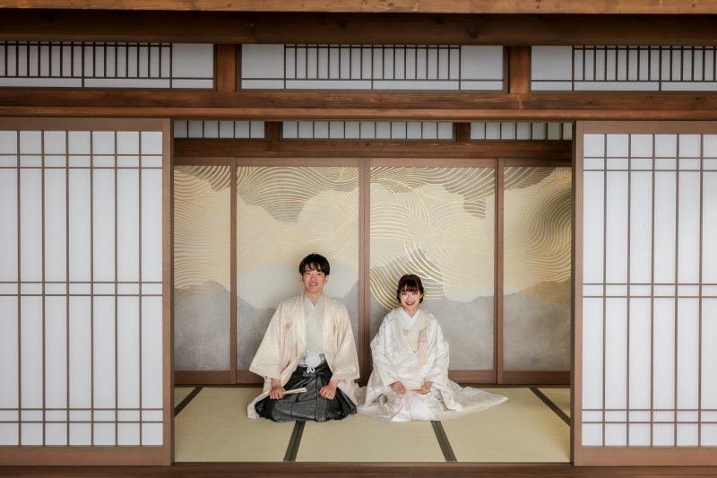 本格和装庭園スタジオでの撮影