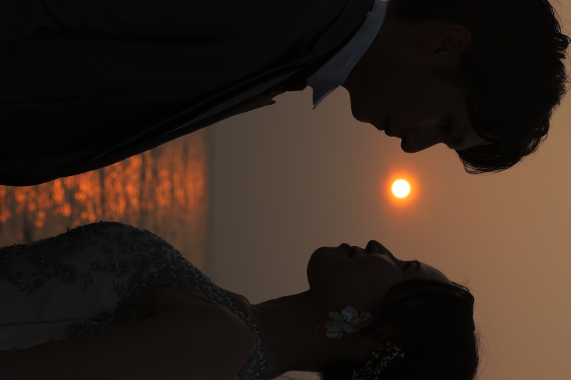 夕暮れのシルエット